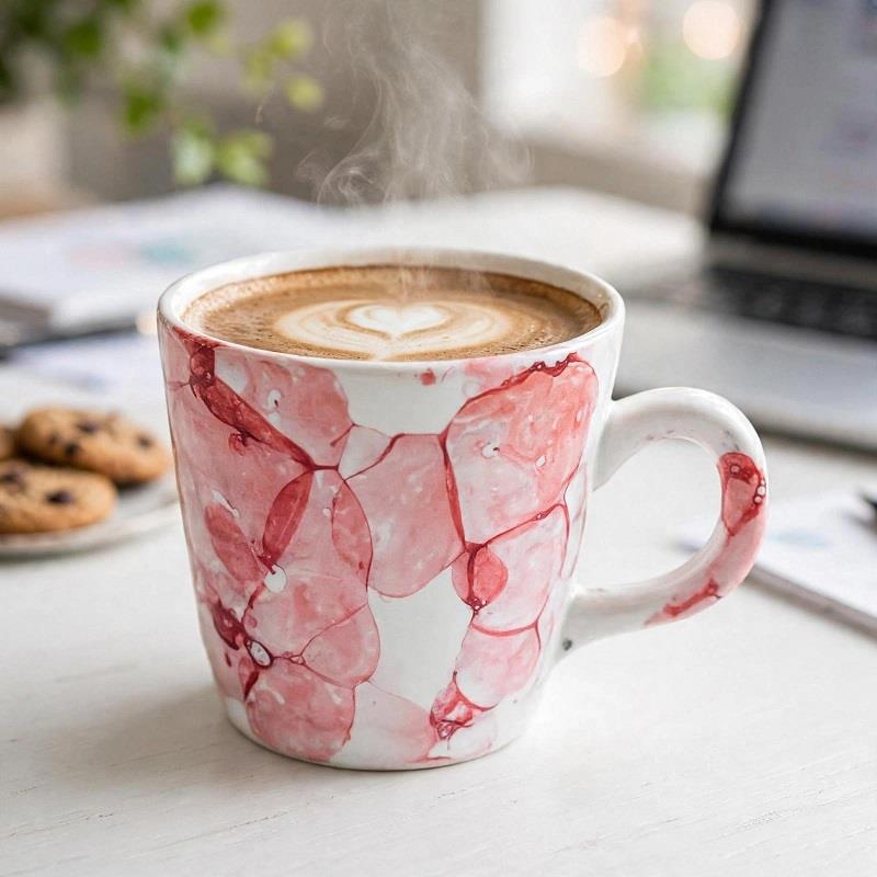 Ceramic Designer Coffee Tea Cup 300ml D23a1